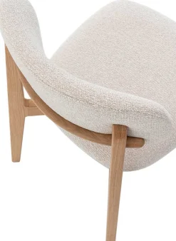 Esszimmerstuhl Carmen - 48x59x83,5cm - Eiche massiv/beige Stoff