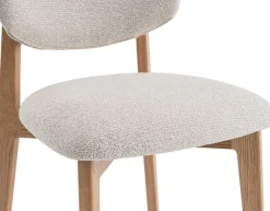 Esszimmerstuhl Carmen - 48x59x83,5cm - Eiche massiv/beige Stoff