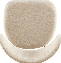Esszimmerstuhl Coco - 53x52x78cm - Metall/beiger Stoff