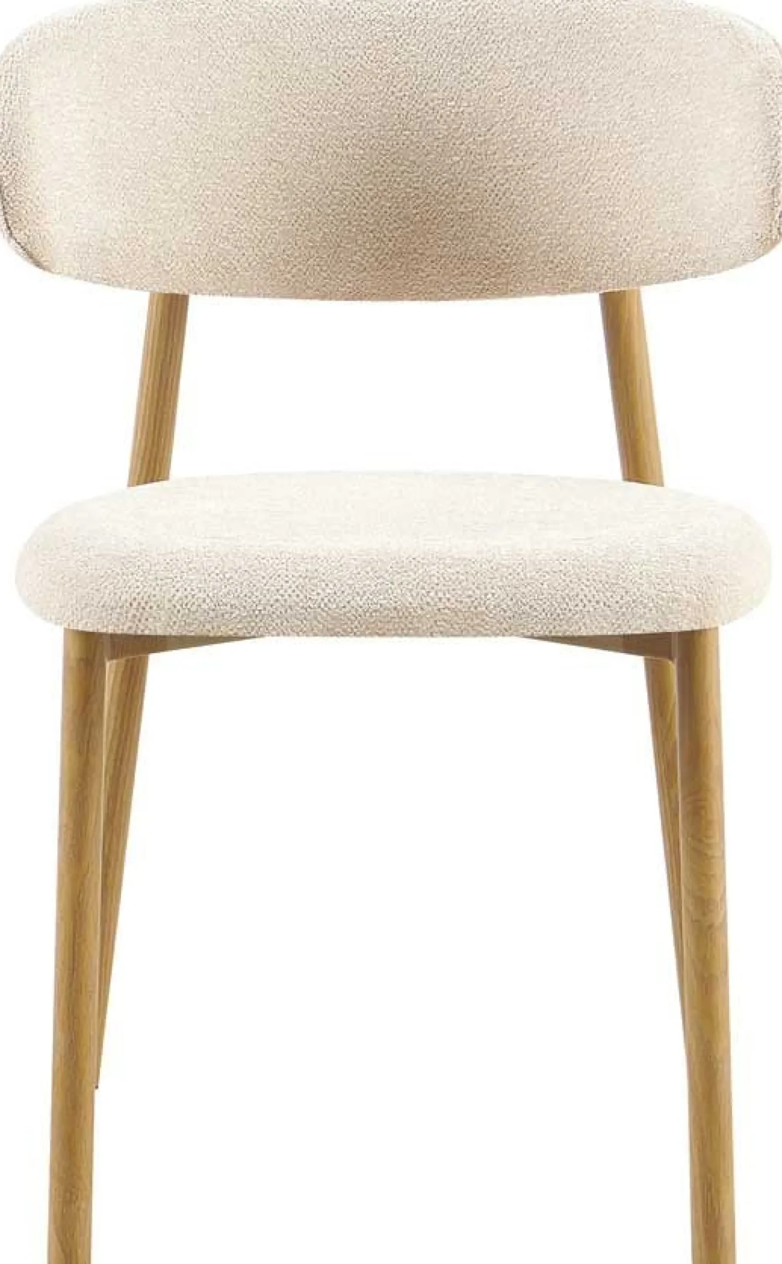 Esszimmerstuhl Coco - 53x52x78cm - Metall/beiger Stoff