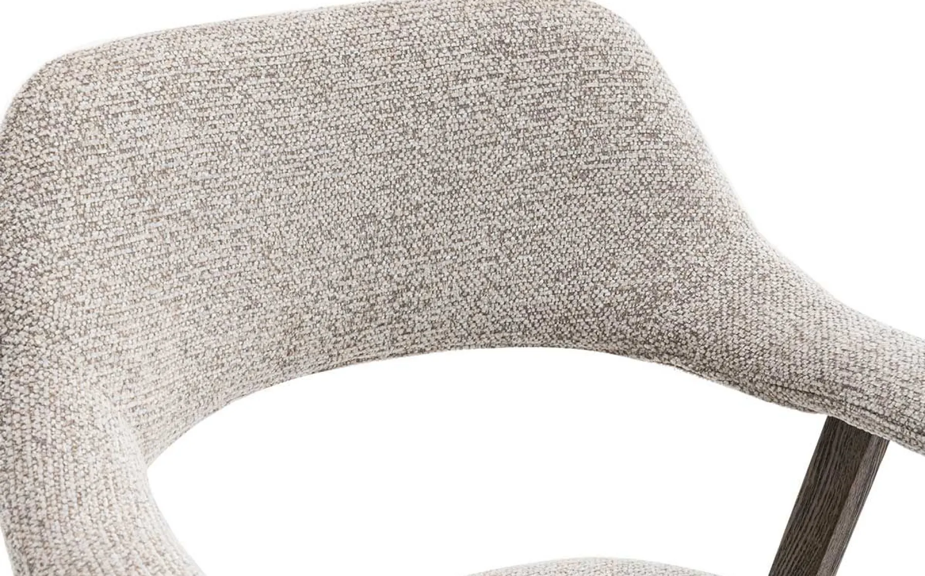 Esszimmerstuhl Coralie - 64x59.5x83cm - Eiche rauch/beige Stoff