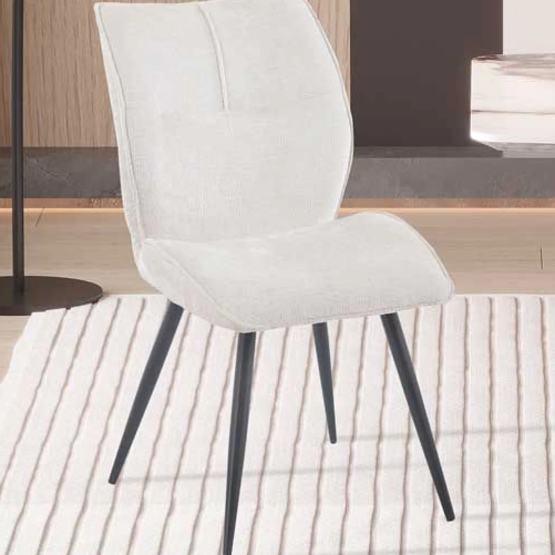 Esszimmerstuhl Faye - 49x65x89cm - ecru