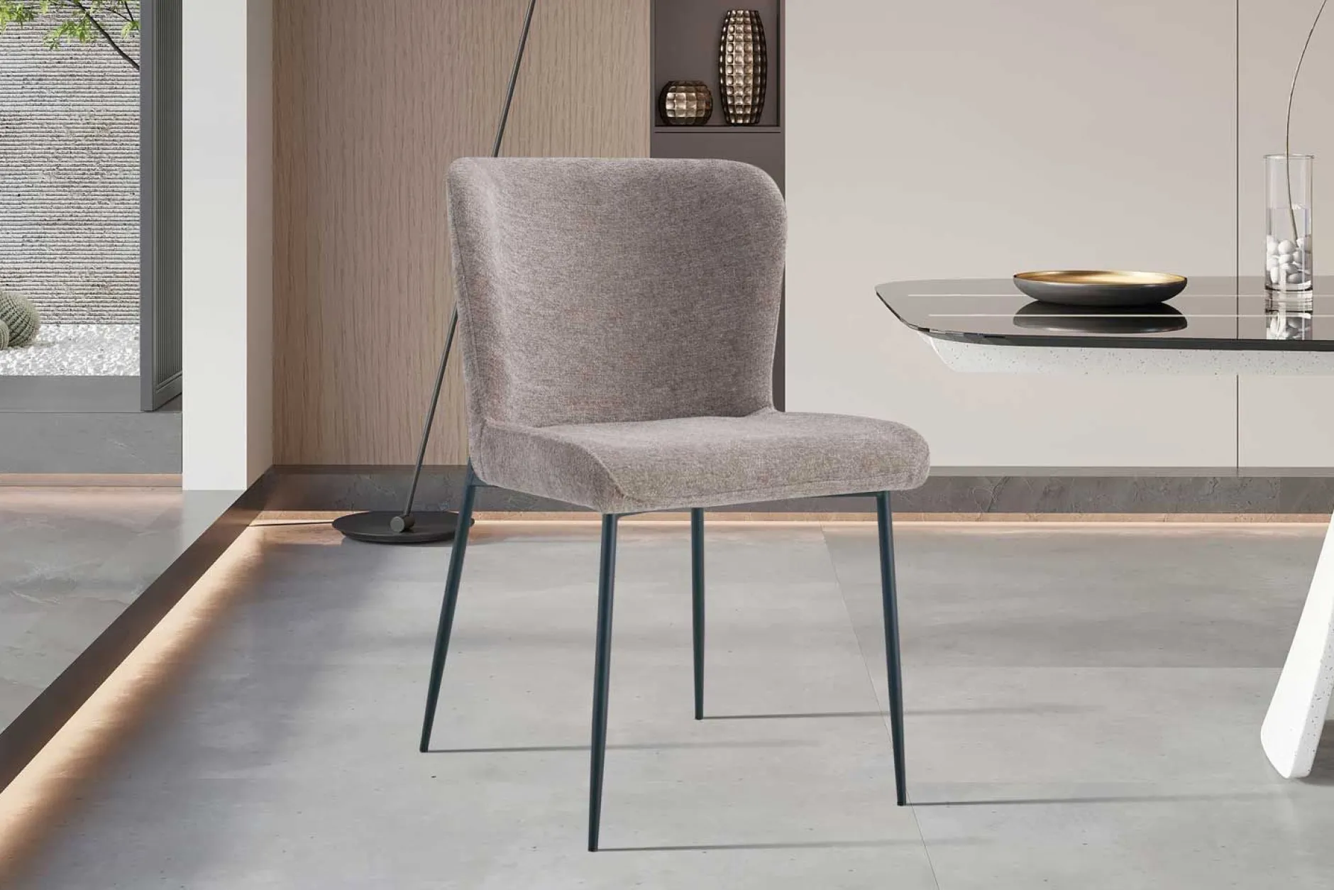 Esszimmerstuhl Lisa | 50 x 62 x 85 cm | Sandfarbenes Design