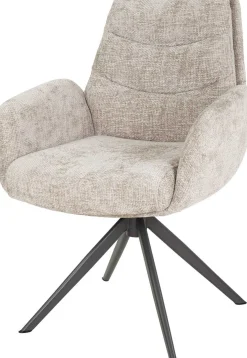 Esszimmerstuhl Lungo - 66x67x90cm - drehbar - sand