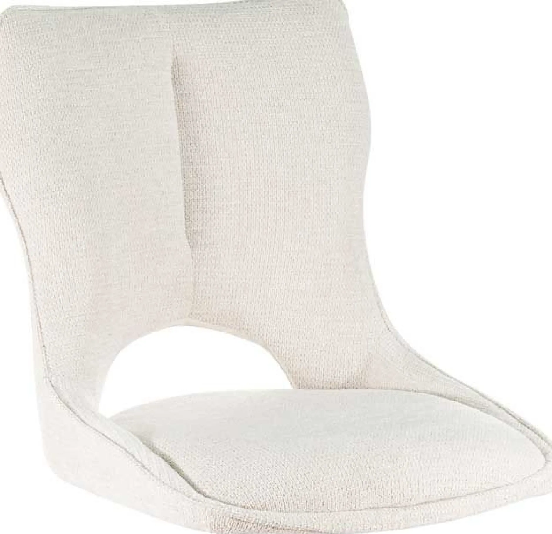 Esszimmerstuhl Morris - 48x59.5x90cm - drehbar - beige Stoff