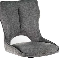 Esszimmerstuhl Morris - 48x59.5x90cm - drehbar - dunkelgrauer Stoff