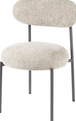 Esszimmerstuhl Rondo - 52x57x81cm - beige Stoff