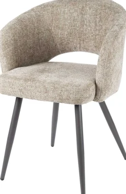 Esszimmerstuhl Saloon - 58x56x81cm - beige Stoff