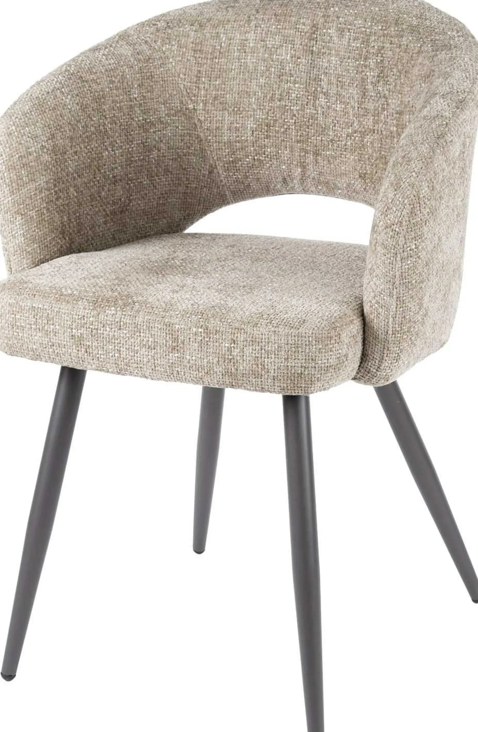 Esszimmerstuhl Saloon - 58x56x81cm - beige Stoff