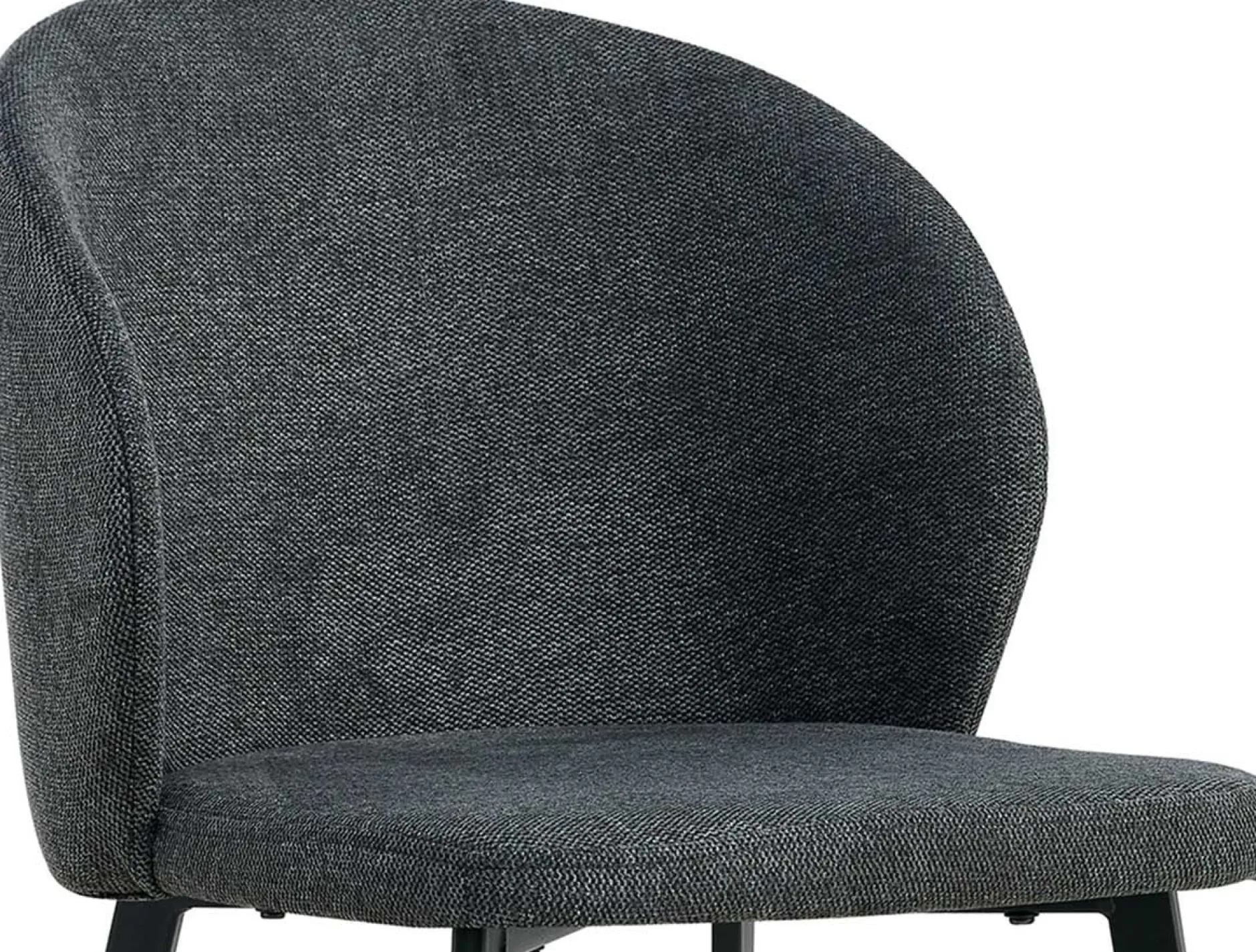 Esszimmerstuhl Tilly - 51x55x80cm - dunkelgrauer Stoff