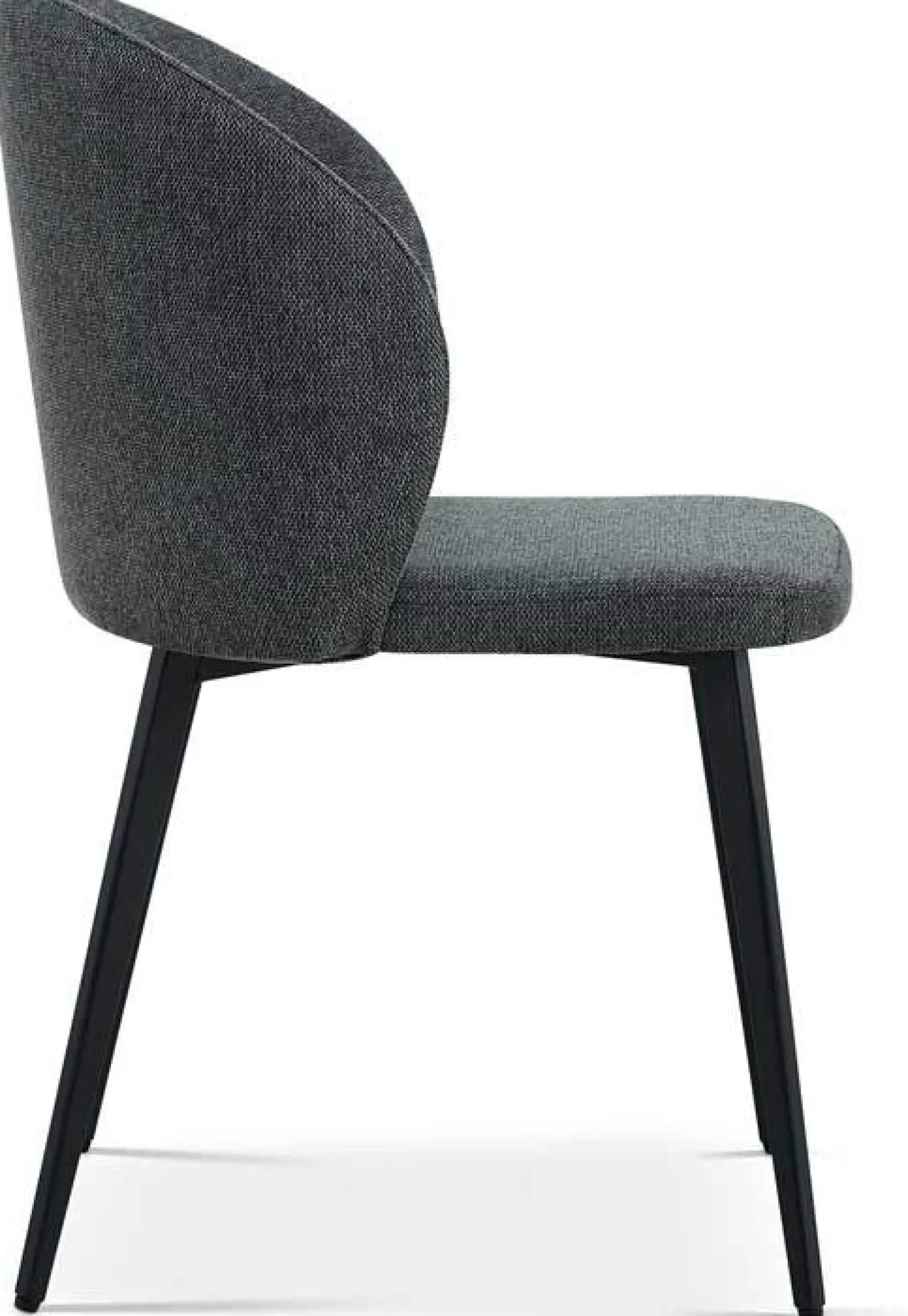 Esszimmerstuhl Tilly - 51x55x80cm - dunkelgrauer Stoff