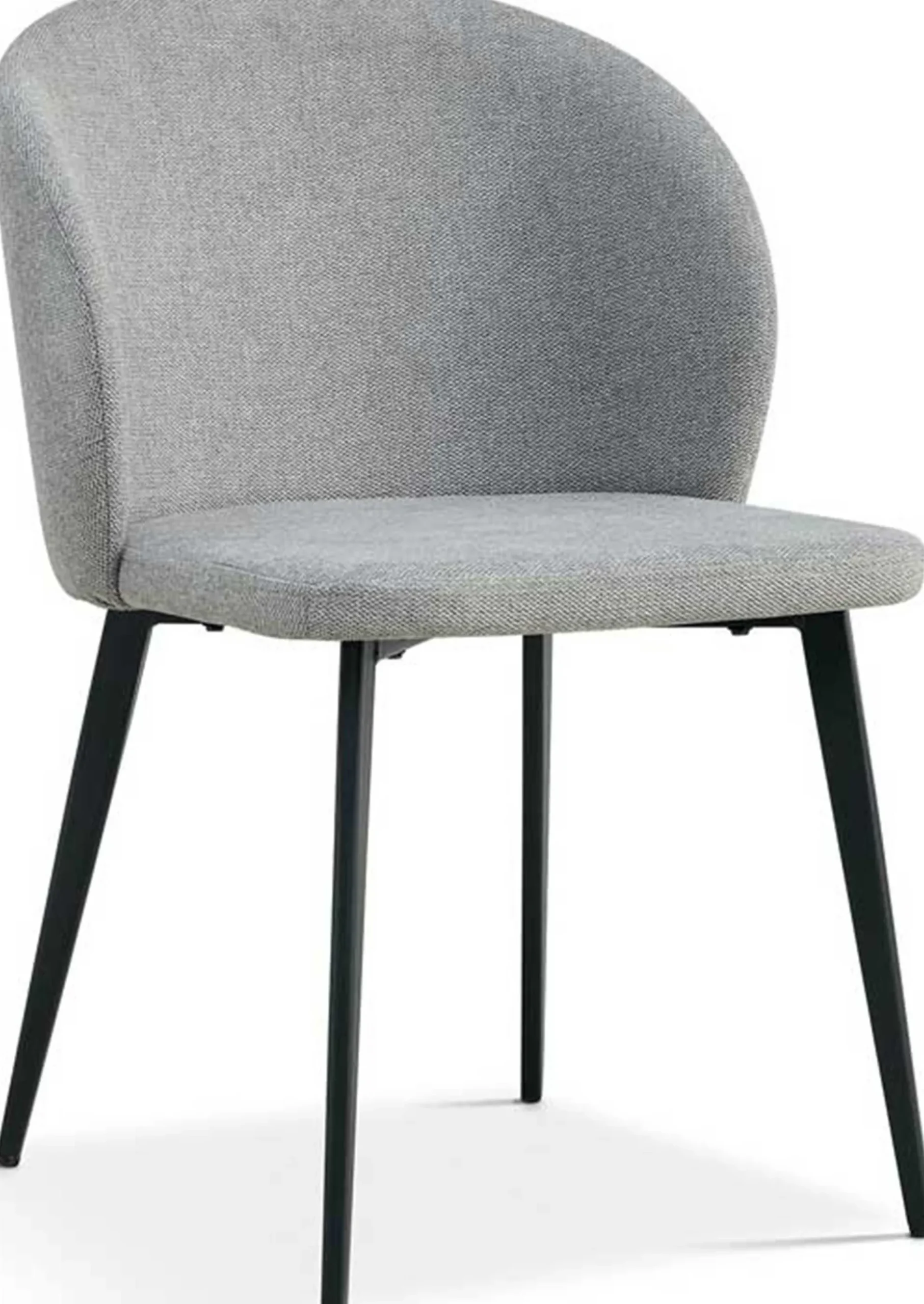 Esszimmerstuhl Tilly - 51x55x80cm - grauer Stoff