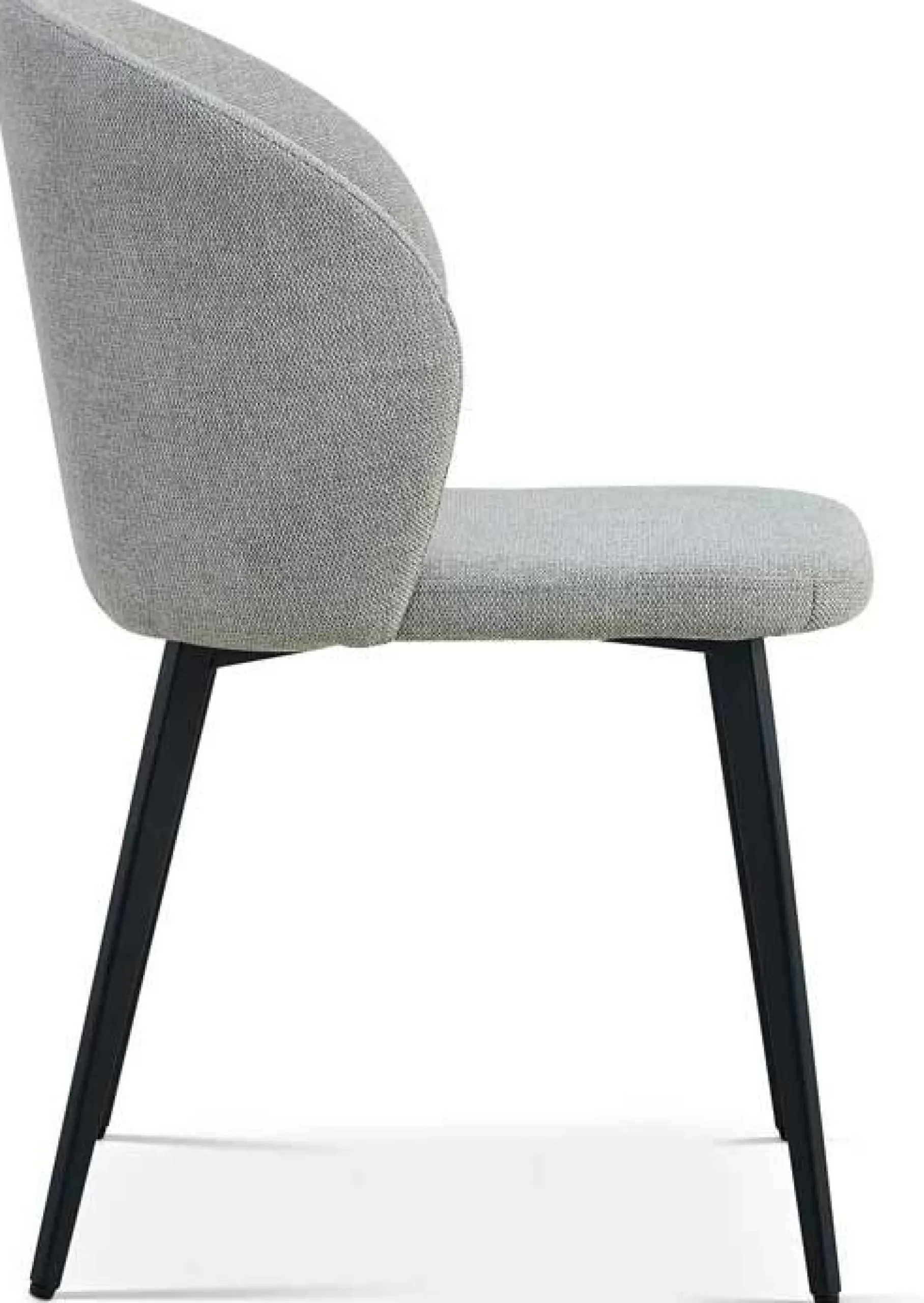 Esszimmerstuhl Tilly - 51x55x80cm - grauer Stoff