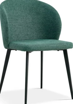 Esszimmerstuhl Tilly - 51x55x80cm - grüner Stoff