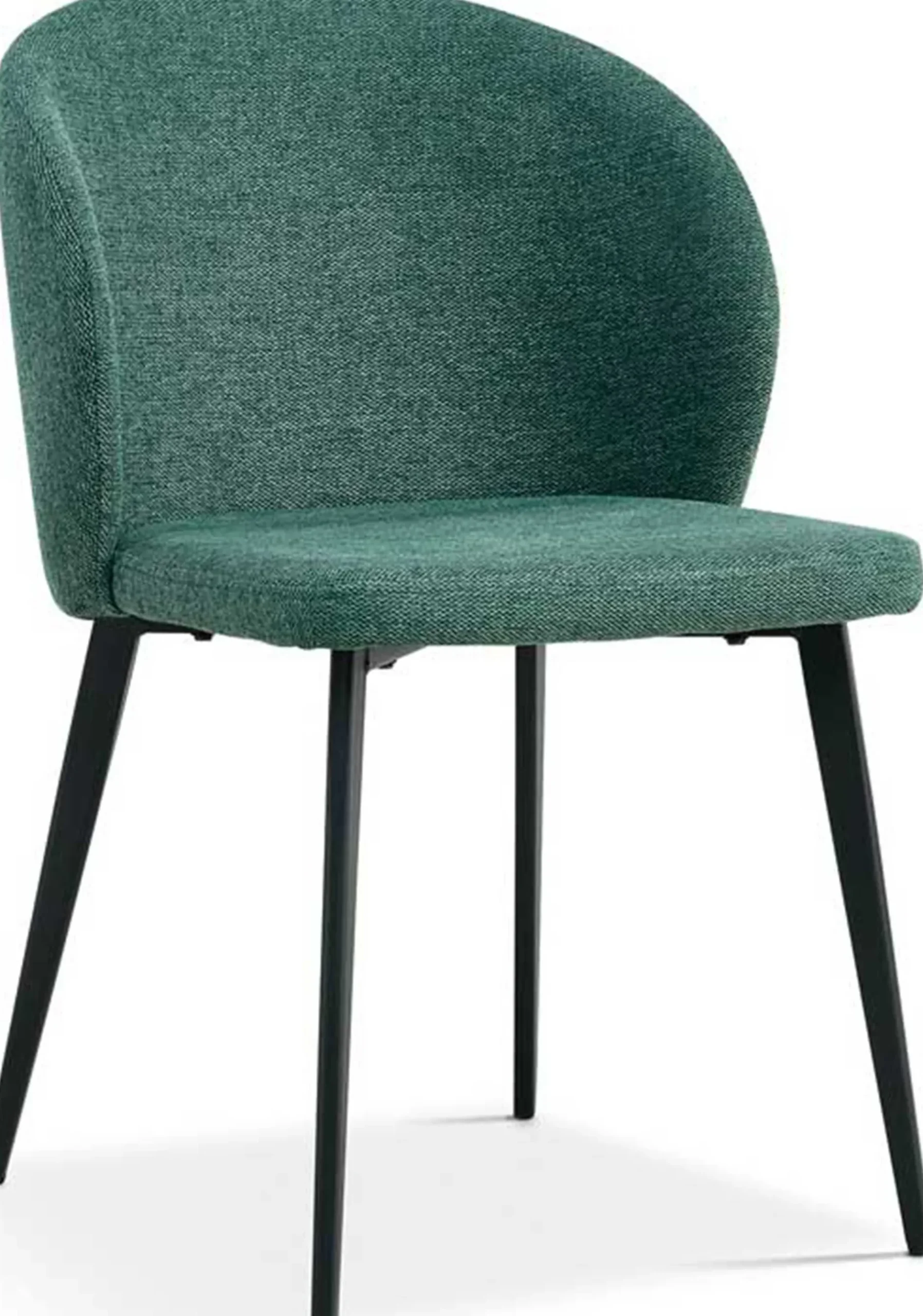 Esszimmerstuhl Tilly - 51x55x80cm - grüner Stoff