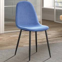 Esszimmerstuhl Valeska Samt - blau