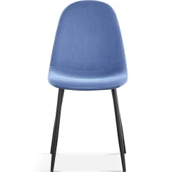 Esszimmerstuhl Valeska Samt - blau