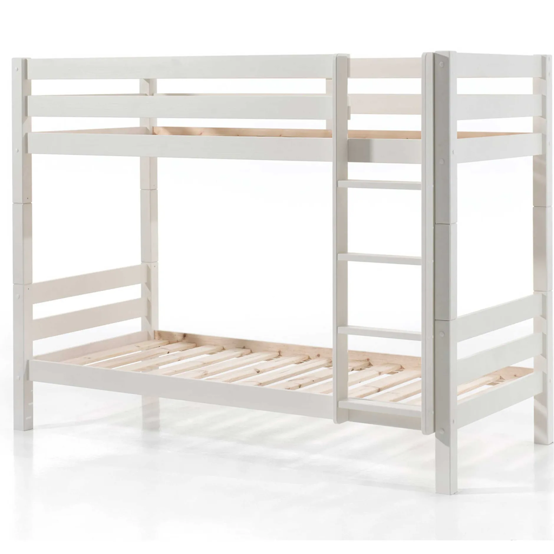 Etagenbett Claire 160cm mit zwei Schubladen - weiß