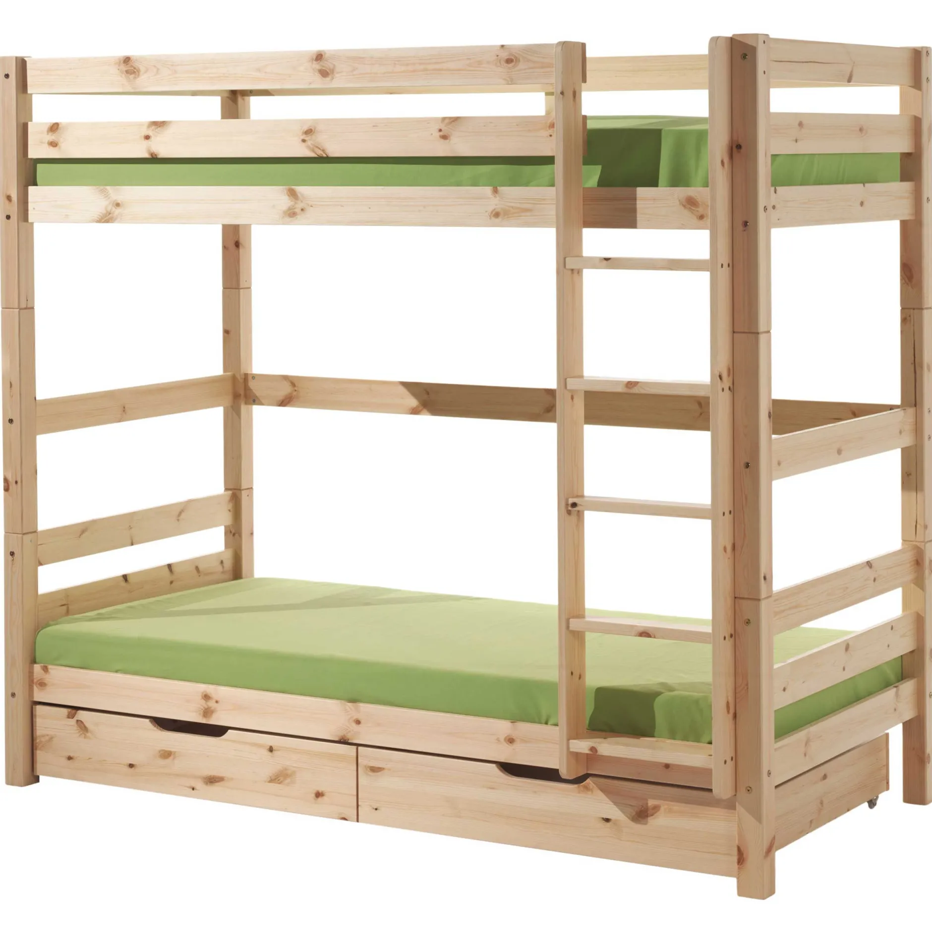 Etagenbett Claire mit Bettkästen Elise - Kieferholz
