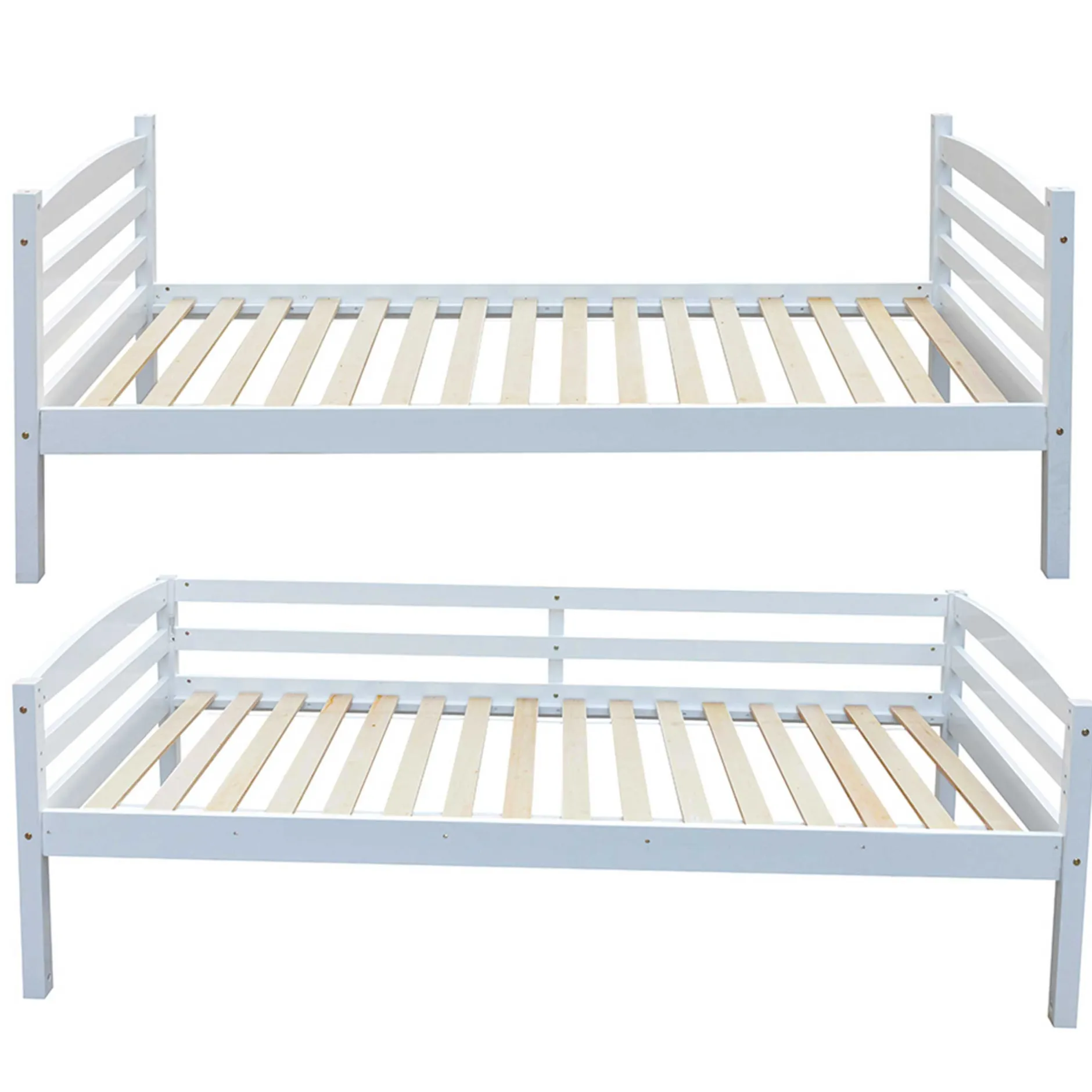 Etagenbett Roy 90x200 | teilbar | Kiefer weiß