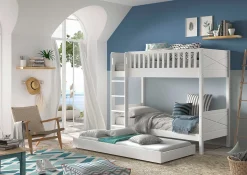 Etagenbett Scottie mit Bettschublade - weiß