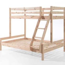 Etagenbett Triple 3-Sitzer Holz - Kieferholz