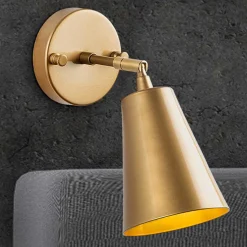 Evander Wandleuchte | METALLGEHÄUSE | Gold