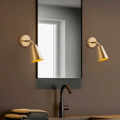 Evander Wandleuchte | METALLGEHÄUSE | Gold