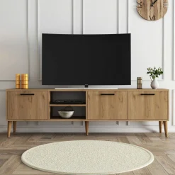 Exxen TV-Ständer | 100 % MELAMIN | Eiche