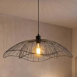 Farac Kronleuchter | METALLGEHÄUSE | Schwarz