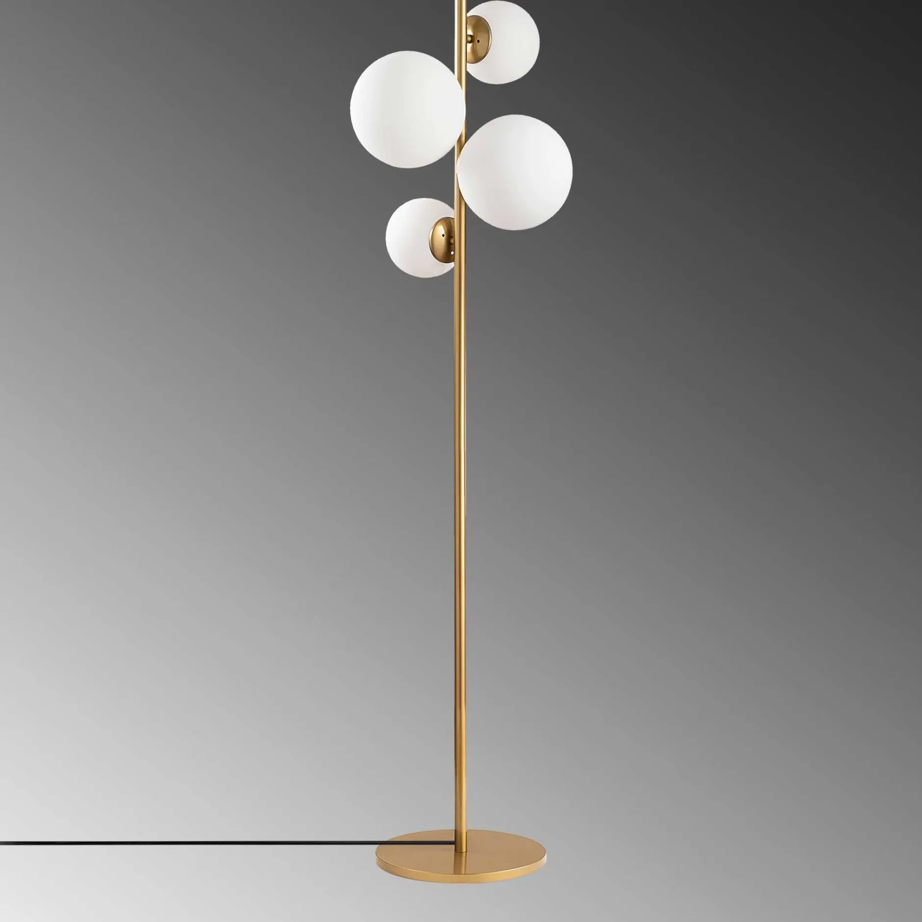 Fazli Stehleuchte | METALLGEHÄUSE | Gold