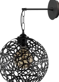 Fellini Wandleuchte | METALLGEHÄUSE | Schwarz