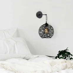 Fellini Wandleuchte | METALLGEHÄUSE | Schwarz