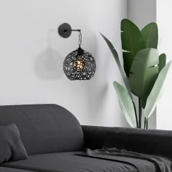 Fellini Wandleuchte | METALLGEHÄUSE | Schwarz