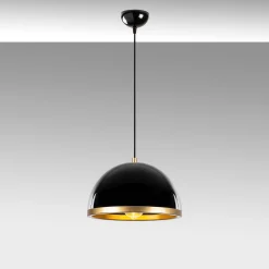 Fenerci Kronleuchter | Höhenverstellbar | Schwarz, Gold