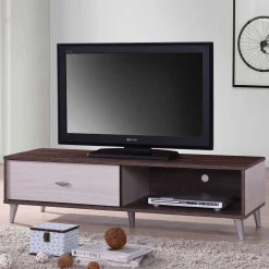 Fernsehschrank Rumbo 120cm - braun/weiß