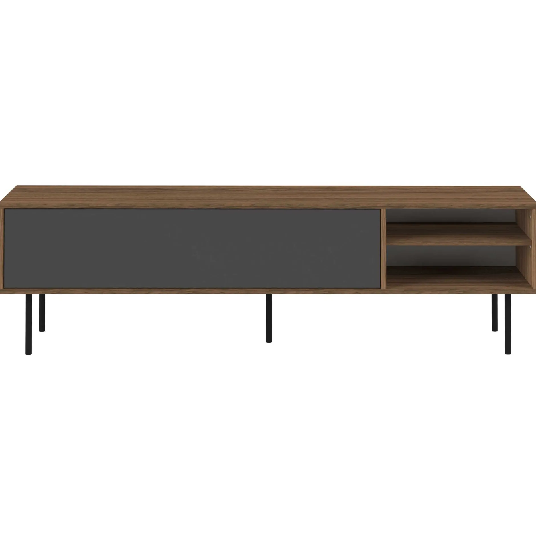 Fernsehschrank Watt 165cm - Walnuss/Grau
