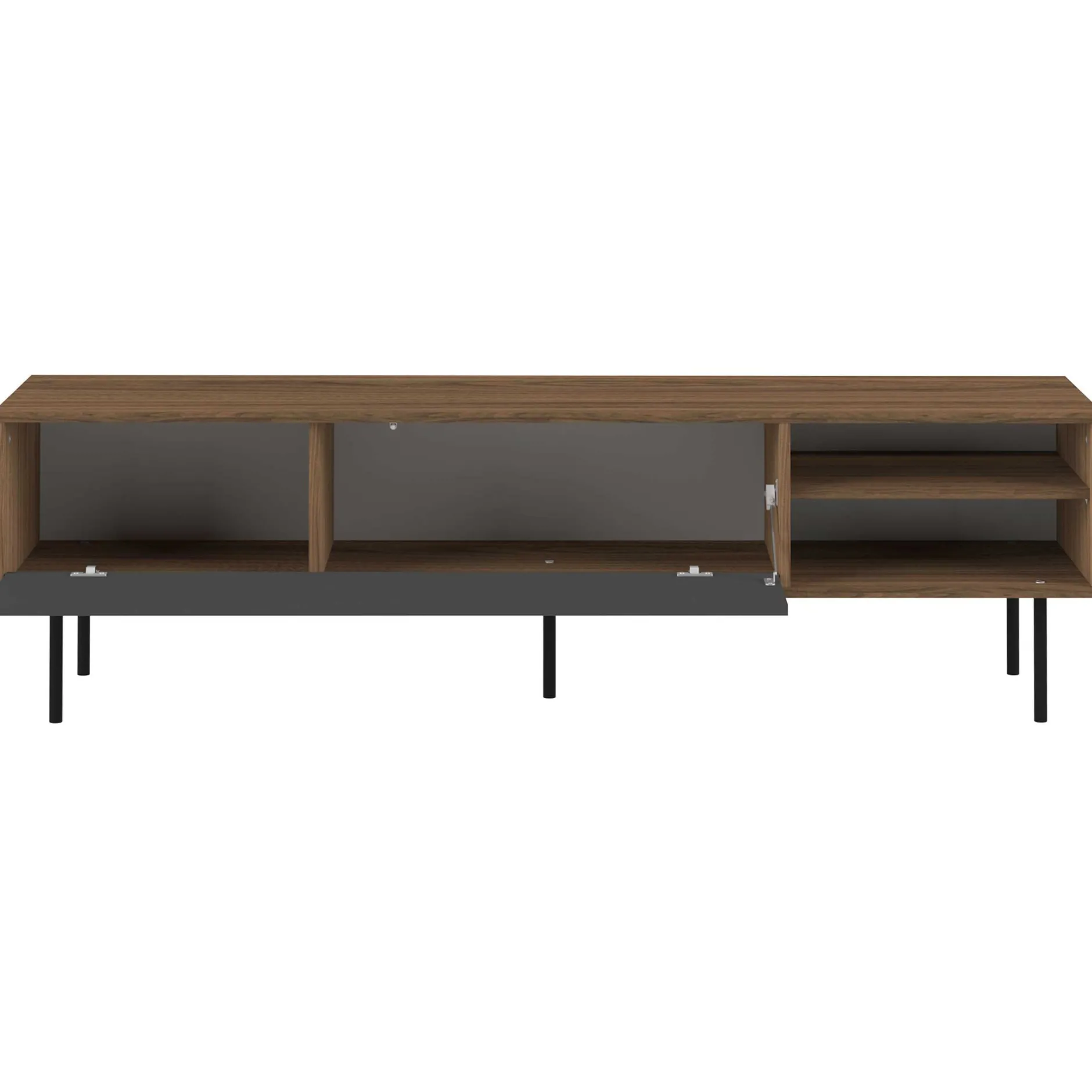Fernsehschrank Watt 165cm - Walnuss/Grau
