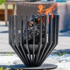 Feuerkorb Washington Ø44x43cm Stahl - schwarz