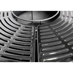 Feuerschale Evelyn mit Grill - 80x80x92 cm - Schwarz