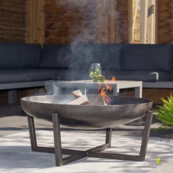Feuerschale Tanya 86cm Stahl - schwarz