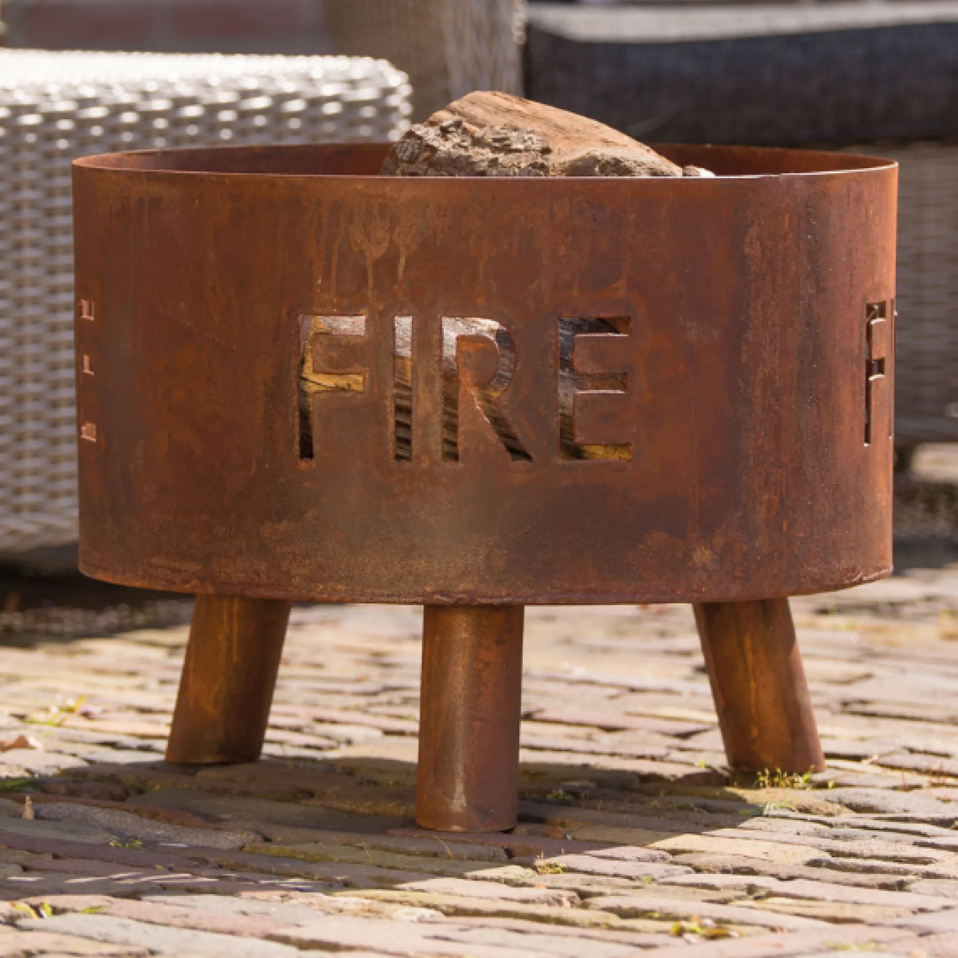 Feuerschale Tirza 50cm Stahl - Rost