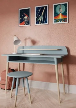 Firmiana Schreibtisch | 110 x 55 x 88 cm | Blau