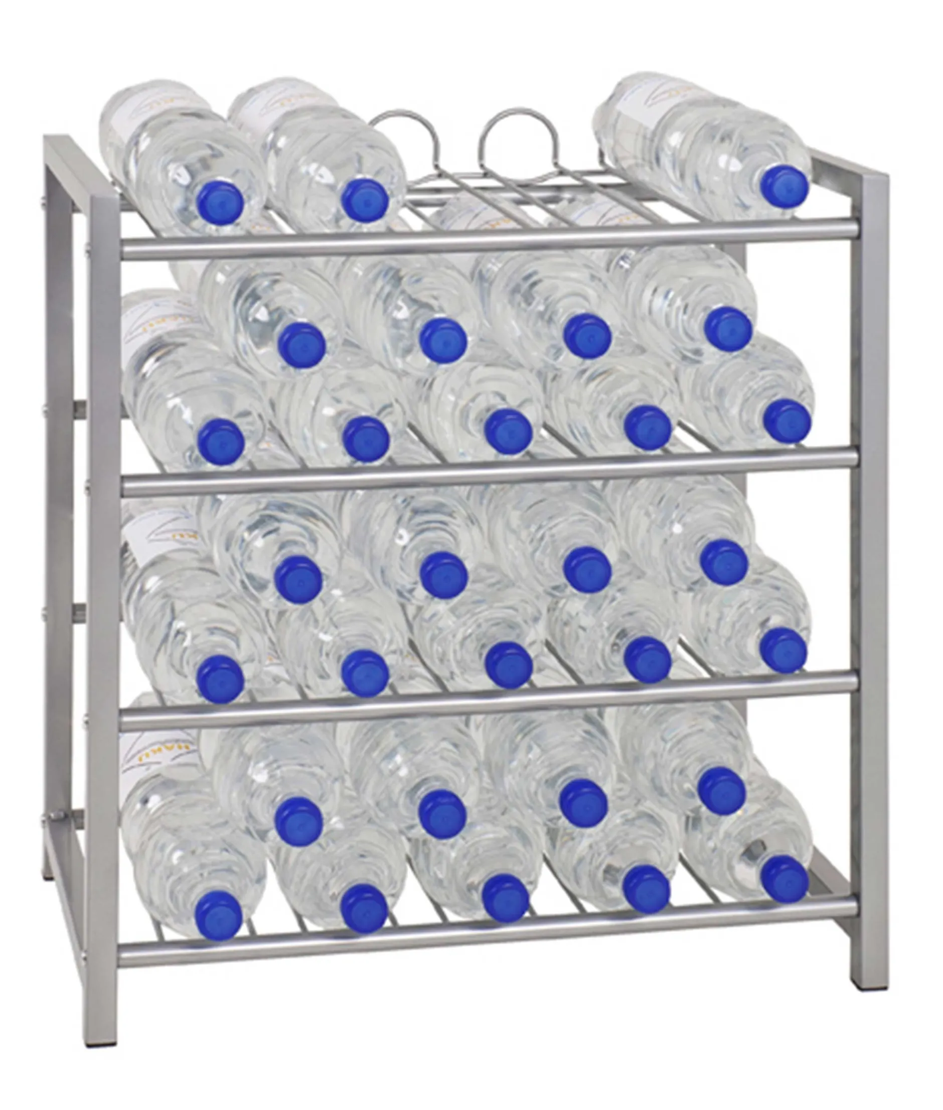Flaschenhalter | 54 x 31 x 60 cm | Grau / Metall