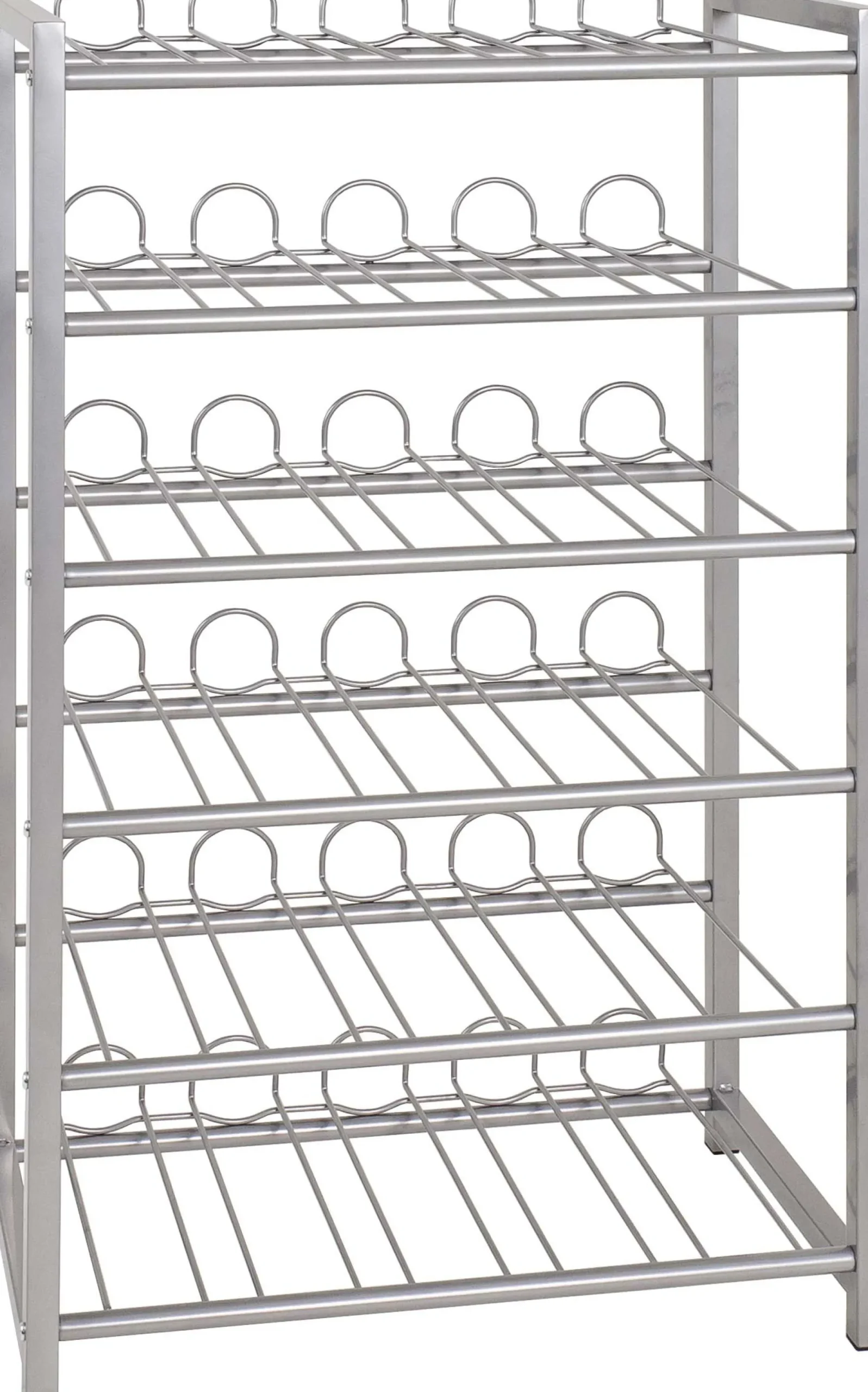 Flaschenhalter | 54 x 31 x 90 cm | Grau / Metall