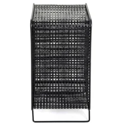 Flaschenhalter | 30 x 24 x 46 cm | Schwarz / Metall