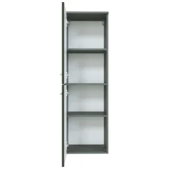FlorentBadezimmer : Hängeschränke, Spiegelschrank, Waschtischschrank, Säulenschrank, Ablageschrank - Hochglanz grau