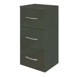 FlorentBadezimmer : Hängeschränke, Spiegelschrank, Waschtischschrank, Säulenschrank - Hochglanz grau