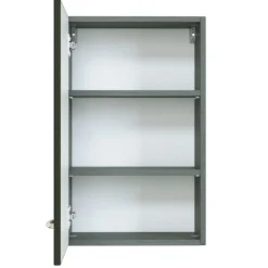 FlorentBadezimmer : Hängeschränke, Spiegelschrank, Waschtischschrank, Säulenschrank - Hochglanz grau