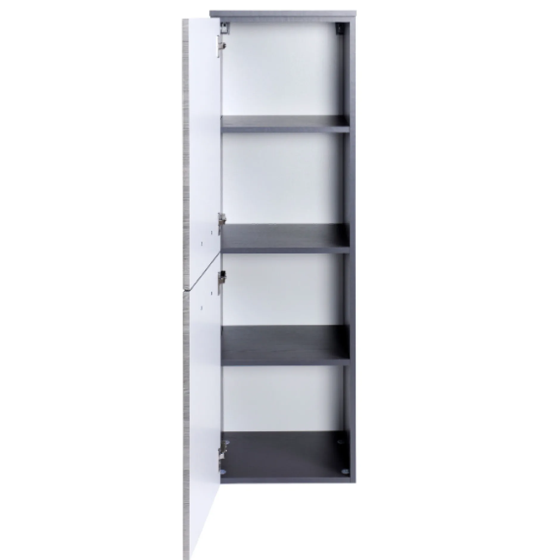 FlorentBadezimmer : Spiegelschrank, Waschtischschrank, Säulenschrank, Ablageschrank - Eiche grau
